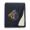 Fleece-Sherpa Blanket - Navy