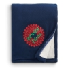 Plaid Fleece Sherpa Blanket - Blue