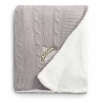 Field & Co.® Cable Knit Sherpa Blanket - Gray
