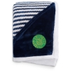 Field & Co.® Chevron Striped Sherpa Blanket - Navy