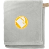Recycled PET Oversized Coral Fleece Blanket - Gray