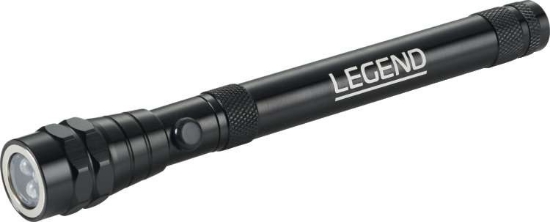 Flare Telescopic LED Magnetic Flashlight - Black