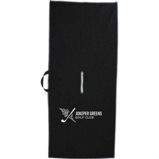 17'' x 40'' Recycled Slip-Over Player Towel - Black