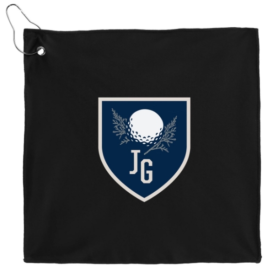 12'' x 12'' Recycled 200g Microfiber Towel - Black