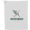 15'' x 15'' Recycled 200g Microfiber Towel - White