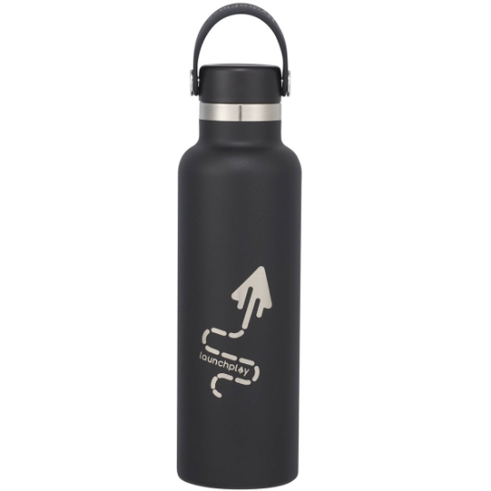 Hydro Flask® Standard Mouth 21 oz Bottle with Flex Cap - Black