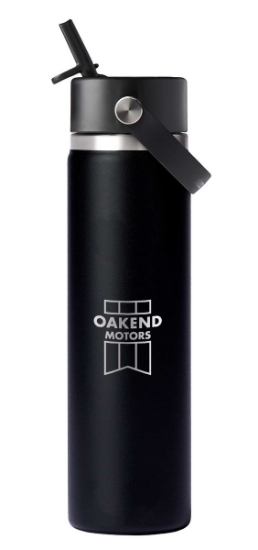 Hydro Flask® Wide Mouth 24oz Bottle with Flex Straw Cap - Black