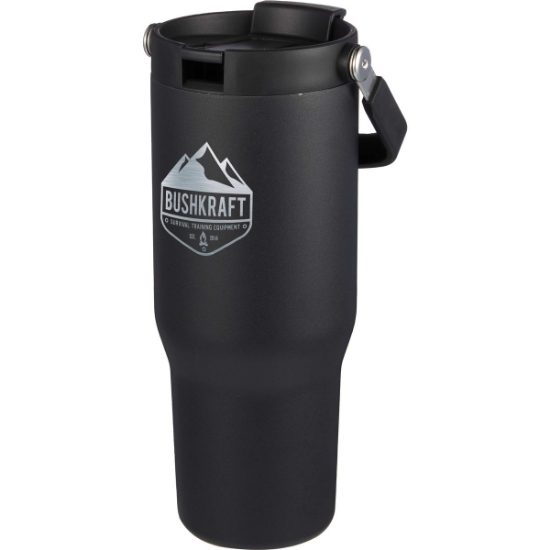 Carnival Recycled Sip Or Swig Tumbler 30oz - Black