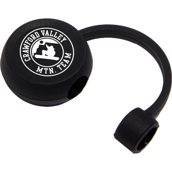 Recycled Silicone Straw Topper - Black