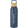 Aspen 24 oz Recycled Bottle with FSC® Bamboo Lid - Nightfall Blue