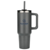 Pinnacle 40 oz Vacuum Insulated Eco-Friendly Travel Tumbler With Straw - Gray