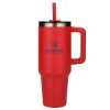 Pinnacle 40 oz Vacuum Insulated Eco-Friendly Travel Tumbler With Straw - Red