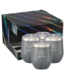 Corzo Cup 12oz 4" 1 Gift Set - Gray