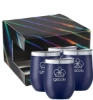 Corzo Cup 12oz 4" 1 Gift Set - Navy