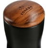 Reno Double Wall Ceramic Tumbler w/Wood Lid 10oz - Black
