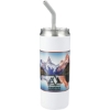 Marka Copper Vac Tumbler w/ SS straw 20oz - White