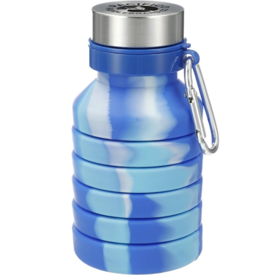 Zigoo Silicone Collapsible Water Bottle 18oz - Ice