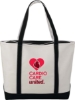 Baltic 24oz Cotton Canvas Tall Zippered Boat Tote - Black