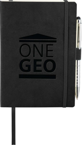 5'' x 7'' FSC® Mix Revello Soft Bound Journal - Black