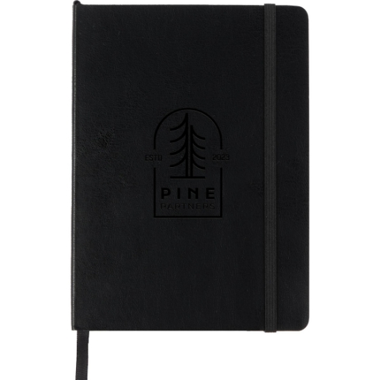 5'' x 7'' FSC r Recycled Morano Recycled Soft Bound Journal - Black