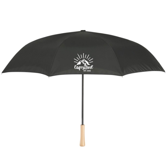 48'' Recycled Manual Inversion Umbrella - Black