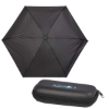 37'' Compact Travel Umbrella With Case - Black