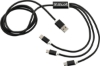 Realm 3-in-1 Long Charging Cable - Black