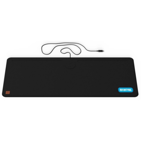 Zagg Desk Mat with Wireless Charging - Black