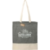 Split Recycled 5oz Cotton Twill Convention Tote - Black