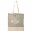 Split Recycled 5oz Cotton Twill Convention Tote - Gray