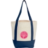 Mini Recycled 8oz Cotton Canvas Tote - Navy