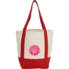 Mini Recycled 8oz Cotton Canvas Tote - Red