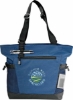 Urban Passage Zippered Travel Business Tote - Blue
