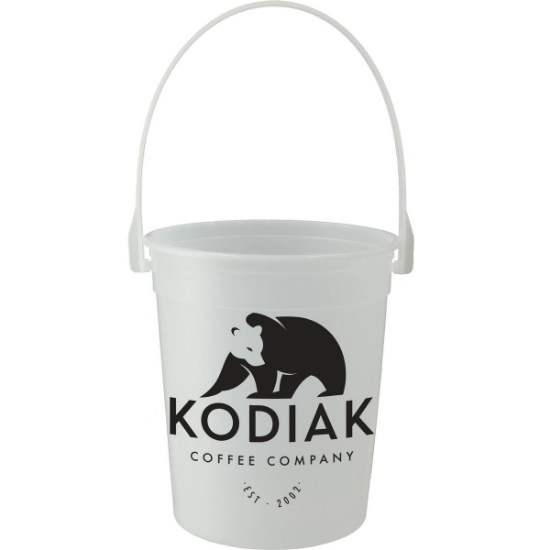 32oz Pail with Handle - Clear