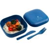 Wheat Straw Food Storage with Utensils - Blue