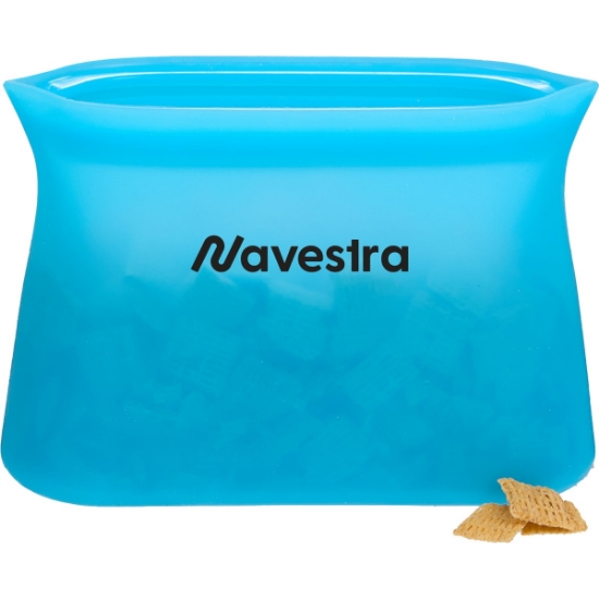 Zili Silicone Food Storage Bag 16oz - Blue