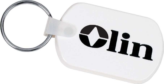 Rectangular Soft Key Tag - White