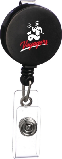 Round Badge Holder - Black
