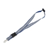 Recycled Polyester Reflective Lanyard - Blue