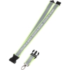 Recycled Polyester Reflective Lanyard - Yellow