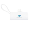 Hue 5000 mAh Power Bank with Multi Tips - White