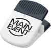 Jumbo Magnetic Memo Clip - White w_Black Trim