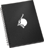 5'' x 7'' FSC® Mix Duchess Spiral Notebook - Black
