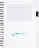 5.5'' x 7'' FSC® Mix Star Spiral Notebook with Pen - White