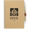 5'' x 7'' FSC® Mix Eco-Friendly Spiral Notebook with Pen - Natural