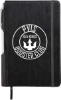6'' x 8.5'' FSC® Mix Viola Bound Notebook with Pen - Black