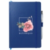6'' x 8.5'' FSC® Mix Crown Journal with Pen-Stylus - Blue