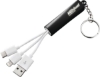 Route Light Up Logo 3-in-1 Cable - Black