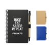 4'' x 6'' FSC® Mix Pocket Spiral Notebook with Pen - Black
