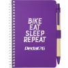 4'' x 6'' FSC® Mix Pocket Spiral Notebook with Pen - Purple